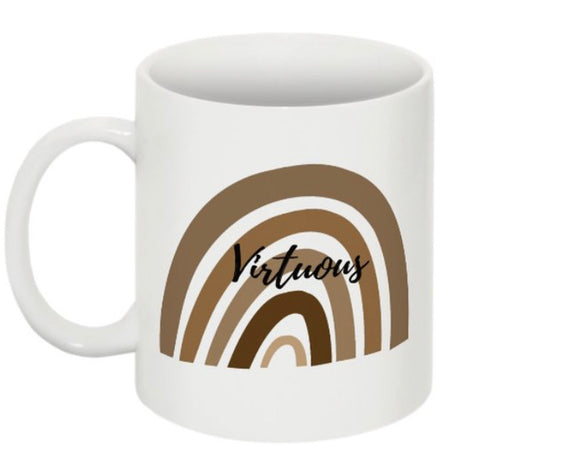 Virtuous rainbow mug